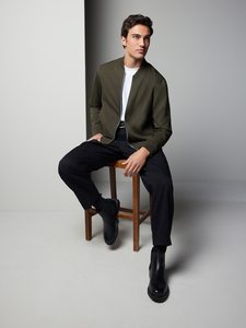 Hot Sale Bomber <b>Jacket</b> For <b>Men</b> <b>Lightweight</b> Long Sleeve Zipper Up Warm Winter Casual Wear <b>Men</b> <b>Jackets</b> - Product Image 4