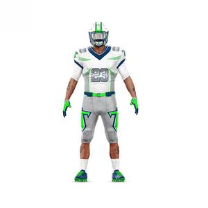 <b>Top</b> Quality Custom Made American Football Uniform Best Fabric Men Short Sleeve Moisture Wicking Athletic Fit Uniform for Unisex - Product Image 2