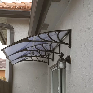 Tettoia in Policarbonato Solido da Parete, Anti-UV, Impermeabile, Antivento, Copertura in Plastica <span class=keywords><strong>per</strong></span> Finestre, Porte e Giardini - Product Image 5