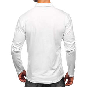 เสื้อถักสีดำสำหรับผู้ชาย ผ้าฝ้าย 100% ระบายอากาศได้ดี กันน้ำ ไร้รอยต่อ ป้องกันรอยยับ มีกระเป๋าโลโก้ด้านหน้า ทรง 6 แผง สวมใส่สบาย แบบลำลอง - Product Image 2