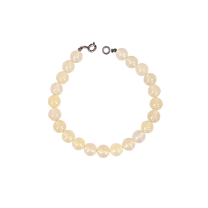 Bracelet en perles de quartz citron naturel, pierre précieuse de guérison, argent sterling 925, bracelet tendance fait main en pierres précieuses, cadeau unisexe - Product Image 1