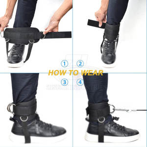 Sangles de cheville pour haltérophilie avec logo personnalisé, nouveau design 2026, sangles de cheville réglables en néoprène - Product Image 5