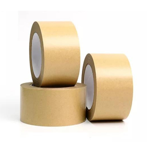 Einseitiges Kraftpapierband Braunes Verpackungsklebeband, Recycelbar und Beschreibbar, Unbeschichtete Oberfläche, zum Abdecken und Versiegeln, 6 Rollen - Product Image 4