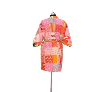 Kimono indien en coton pour femme, vêtements de nuit, Kimono réversible en coton, tenue de plage, cadeau pour maman - Product Image 3