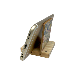 Modern Wooden Phone Holder – Mirror Cube <b>Block</b> Design with Essential Oil Diffuser, Customizable Desk Decor - Product Image 6