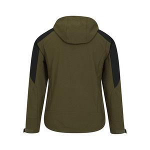 เสื้อแจ็คเก็ตพัฟเฟอร์กันลมแบบมีฮู้ดสำหรับผู้ชาย สีเขียวมะกอก ปิดด้วยซิป สไตล์สปอร์ต เหมาะสำหรับฤดูหนาว - Product Image 2