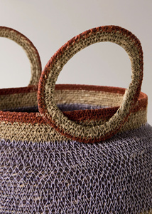 Modern Boho Braided Basket Eco Friendly Decorative Organizer Custom Braided Basket Wholesale Handmade Woven Organizer Wholesale - Product Image 2