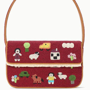 Sac à main en perles brodées pour femmes, artisanat de couture, pour une utilisation en soirée, au meilleur prix - Product Image 3