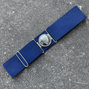 Custom Security Officers Men's Tactical Combat Waistband Stable <b>Belt</b> Quick Release Buckle Various Sizes Genuine Leather Royal - Product Image 6