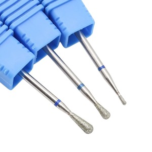 BAFA SURGICAL INSTRUMENTS Broca de diamante ergonómica manual con forma de pera invertida para eliminación de cutículas y limpieza de paredes laterales de uñas - Product Image 6