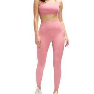 Leggings de Yoga de Cintura Alta para Mujer, Color Sólido, Largo hasta el Tobillo, Elásticos, para Gimnasio y Entrenamiento, Fabricante OEM ODM, Venta al Por Mayor - Product Image 5