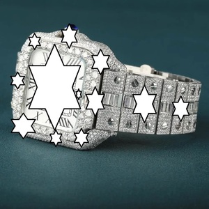 Reloj de Lujo Automático Mecánico de Acero Inoxidable de 41 mm con Esfera Cuadrada, Números Romanos, Tourbillon, Diamantes Moissanite, Fecha Automática - Product Image 3