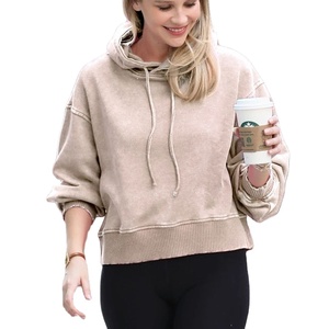 PRO ENTERPRISES Sweat-shirts et sweats à capuche pour femmes de haute qualité, 220 g, poids lourd, lavés à l'acide - Product Image 6