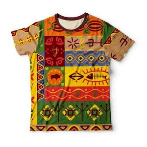 T-shirt à manches courtes pour homme avec imprimé d'art abstrait, coupe classique, col rond, style décontracté, impression par transfert par sublimation, 100% polyester - Product Image 4