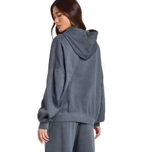 Conjuntos de chándal de dos piezas para mujer, estilo oversize, con sudadera holgada y pantalones de pierna ancha con cintura elástica, informales, para estar en casa, al por mayor - Product Image 4