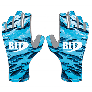 Gants de pêche demi-doigts en cuir Barco BLI-3002 de haute qualité, personnalisables, prix de gros, impression par sublimation, silicone - Product Image 3