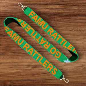 กระเป๋าถือผู้หญิงทำมือ ผ้าแคนวาส/ผ้าฝ้ายบุซับใน รูปทรงเข็มขัด สายสะพายประดับลูกปัด ปักลาย พร้อมสายโซ่ - Product Image 3