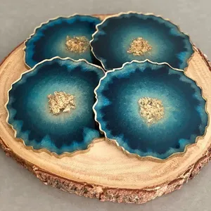 Hermoso Juego de Posavasos de Resina para Regalo y Decoración del Hogar con Larga Duración, de Axiom Home Accents - Product Image 1