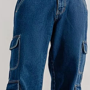 กางเกงยีนส์เดนิมทรงตรงสำหรับผู้ชาย รุ่นใหม่ กระเป๋าแบบปกติ ล้างสีแบบแอซิดวอช ราคาขายส่ง รับผลิตตามแบบ OEM แฟชั่นทันสมัย - Product Image 6