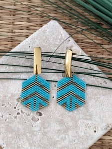 Pendientes de cuentas de estilo delgado, pendientes de cuentas de estilo estrecho, pendientes de cuentas con acabado liso, precio de fábrica al por mayor, artículo de uso con cuentas - Product Image 5