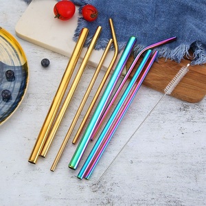 Functional Copper Sip Tubes Reusable <b>Metal</b> Drinking <b>Straws</b> Perfect for Smoothies Fresh Juice Iced Tea and Chilled Drink Serving - Product Image 1