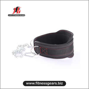 JUST FITNESS GEARS Cinturón de Levantamiento de Pesas de Neopreno de Alta Resistencia con Cadena, Transpirable, para Entrenamiento Personalizado en Gimnasio - Product Image 4