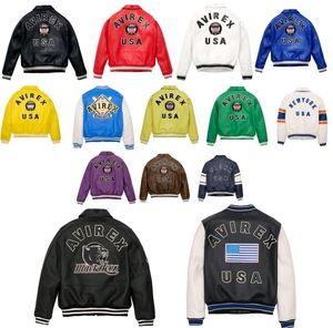 Men Genuine Sheepskin Leather Jacket Winter Warm Fur <b>Lined</b> Thick Biker <b>Coat</b> Custom Logo OEM Men's Real Leather Jacket - Product Image 1