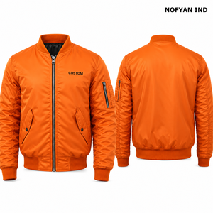 Wholesale Custom Eco-Friendly Breathable Winter Bomber <b>Jacket</b> Manufacturer Factory Direct <b>Men's</b> <b>Flight</b> <b>Jacket</b> OEM ODM <b>Jacket</b> - Product Image 1