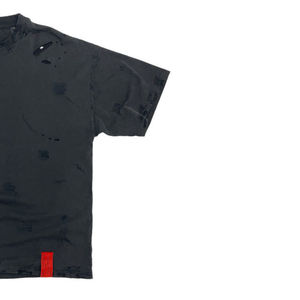 เสื้อยืดผู้ชายผ้าฝ้ายแท้ 100% คุณภาพดีที่สุดจากโรงงาน แห้งเร็ว สไตล์ดิสเทรส รับสกรีนโลโก้ตามสั่ง - Product Image 4