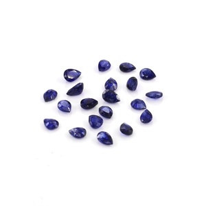 Natural Bangkok Blue Sapphire Calibrated Pears 3x4mm, Natural Loose Cabochon Blue Sapphire Gemstone For Jewelry Making - Product Image 3