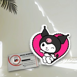 แผ่นแม่เหล็กติดขนตาปลอมลายคุโรมิ เฮลโลคิตตี้ รูปทรงสี่เหลี่ยมผีเสื้อ ประดับเพชร น่ารัก เป็นมิตรกับสิ่งแวดล้อม เหมาะสำหรับฤดูร้อน สำหรับช่างต่อขนตา - Product Image 2