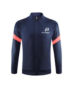 BULKBEAR <b>Men's</b> <b>Navy</b> Winter Solid Tracksuit Full Zip <b>Jogger</b> Set Regular Fit Sporty Streetwear Gym Fitness Cotton Windproof Quick - Product Image 2