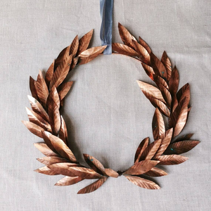 Premium Rustic Metal Wreath with Handmade Floral Artwork for Front Door <b>Garden</b> <b>Wall</b> and Outdoor Home Decoration - Product Image 4