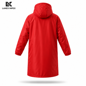 Custom Kids Waterproof Swim Parka Jacket with Hood | Windproof Fleece Lined Changing Robe Long <b>Coat</b> for Swimming Surfing & <b>Beach</b> - Product Image 3