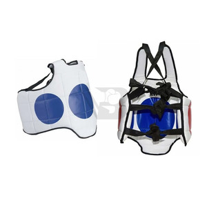Protège-poitrine de boxe professionnel avec logo personnalisé, équipement d'entraînement d'arts martiaux, antidérapant, respirant, en cuir de haute qualité - Product Image 1
