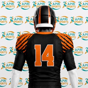 Uniforme de football américain le plus vendu, vêtements de rue, vêtements d'entraînement à manches courtes, 100% polyester, meilleur style, uniforme de football à col en V - Product Image 2