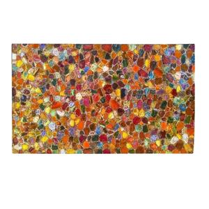 Tuile en pierre d'agate multicolore de luxe moderne de 20mm d'épaisseur pour la maison et l'application de centre commercial écologique - Product Image 1