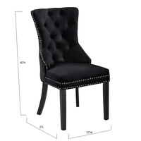 Chaise de salle à manger Serana, style européen moderne et contemporain, hauteur réglable, design ergonomique, structure en bois de mahogany massif, mobilier pour la maison