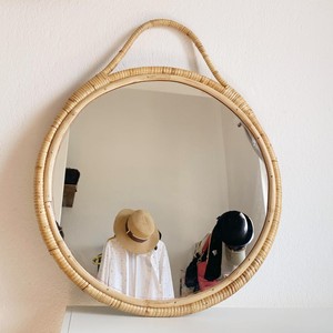 Cheap Price logo Engraved Excellent Quality Handcrafted From Vietnam Modern and Traditional Rattan Round <b>Mirrors</b> - Product Image 5