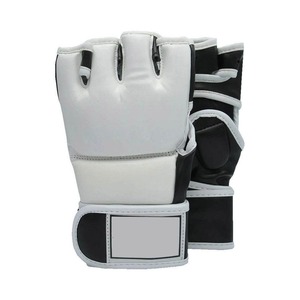 Gants de MMA professionnels, imperméables, en cuir durable, avec logo personnalisé, promotionnels, unisexes, pour l'entraînement au combat, avec fermeture auto-agrippante - Product Image 2