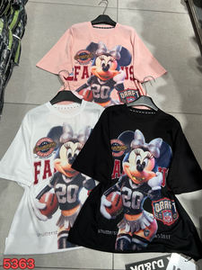 Camiseta Corta Oversize de Algodón 100% para Mujer, Estilo Casual, Transpirable, Antiarrugas, Hombros Caídos, Tejido de Punto de 220g, ¡Gran Venta! - Product Image 3