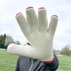 Guantes de Portero Profesionales Blancos de PU Transpirables con Agarre de Látex para Exteriores, Protección Completa de los Dedos, para Entrenamiento y Partidos de Fútbol - Product Image 4