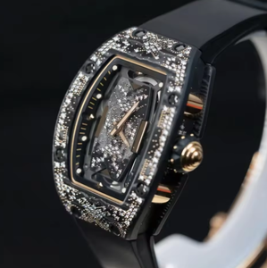 Montre automatique pour homme JP Factory Fashion Starry Dial Diamond, acier inoxydable, verre saphir, haute qualité, style sport, bracelet en caoutchouc - Product Image 3