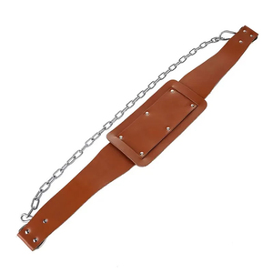 Adjustable Gym Training Waist Support Leather Dipping <b>Belts</b> High Quality Customized Leather Dipping <b>Belt</b> - Product Image 1