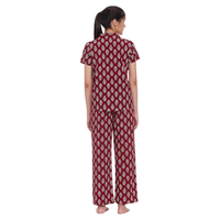 Conjuntos de Pijamas de Mujer a Cuadros, Tejidos en Algodón 100% Premium, Cintura Elástica, Suaves y Transpirables, Ropa de Dormir para Invierno/Verano, India