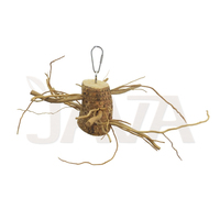 Perchoir à oiseaux en racine de bambou de haute qualité, naturel, écologique, durable et robuste, provenant d'Indonésie XS