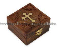 Caja de almacenamiento de joyería de madera al por mayor, cajas de madera tallada, caja de baratija hecha a mano a precio mayorista - Product Image 5