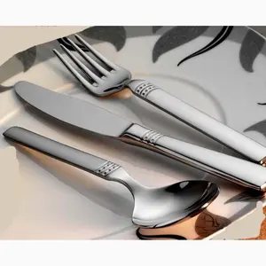 Commercial Stainless Steel Portuguese Cutlery in Gift Box Stainless Steel Silverware luxury metal cutlery Set