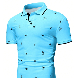 Camisas de Golf Personalizadas para Hombre con Estampado Hawaiano Antiarrugas, Diseño Vibrante de Verano - Product Image 4