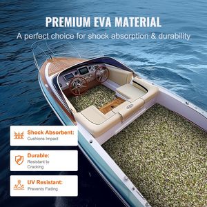 94.5 \ "X 35.4 \" EVA pavimentazioni barca antiscivolo autoadesivo tappeto marino per barche yacht pontone kayak 23.2 piano piano di piedi quadrati - Product Image 4